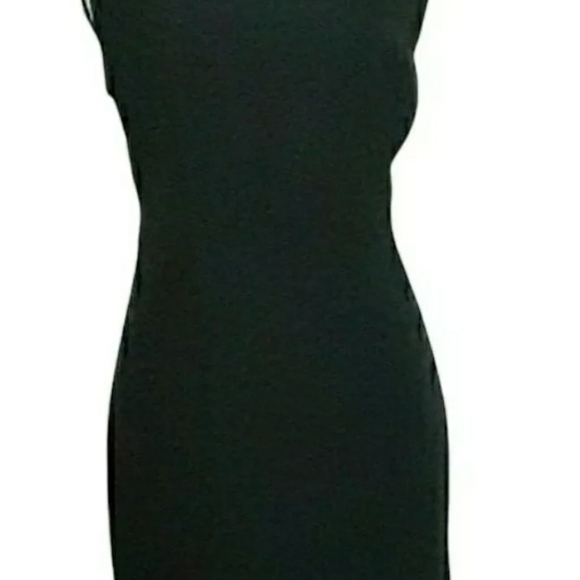 Womens Black sz 10 Sag Harber Knee Length zip up back Dress - Picture 5 of 5